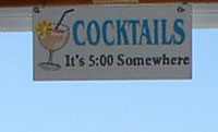 Conch Key Cocktail sign